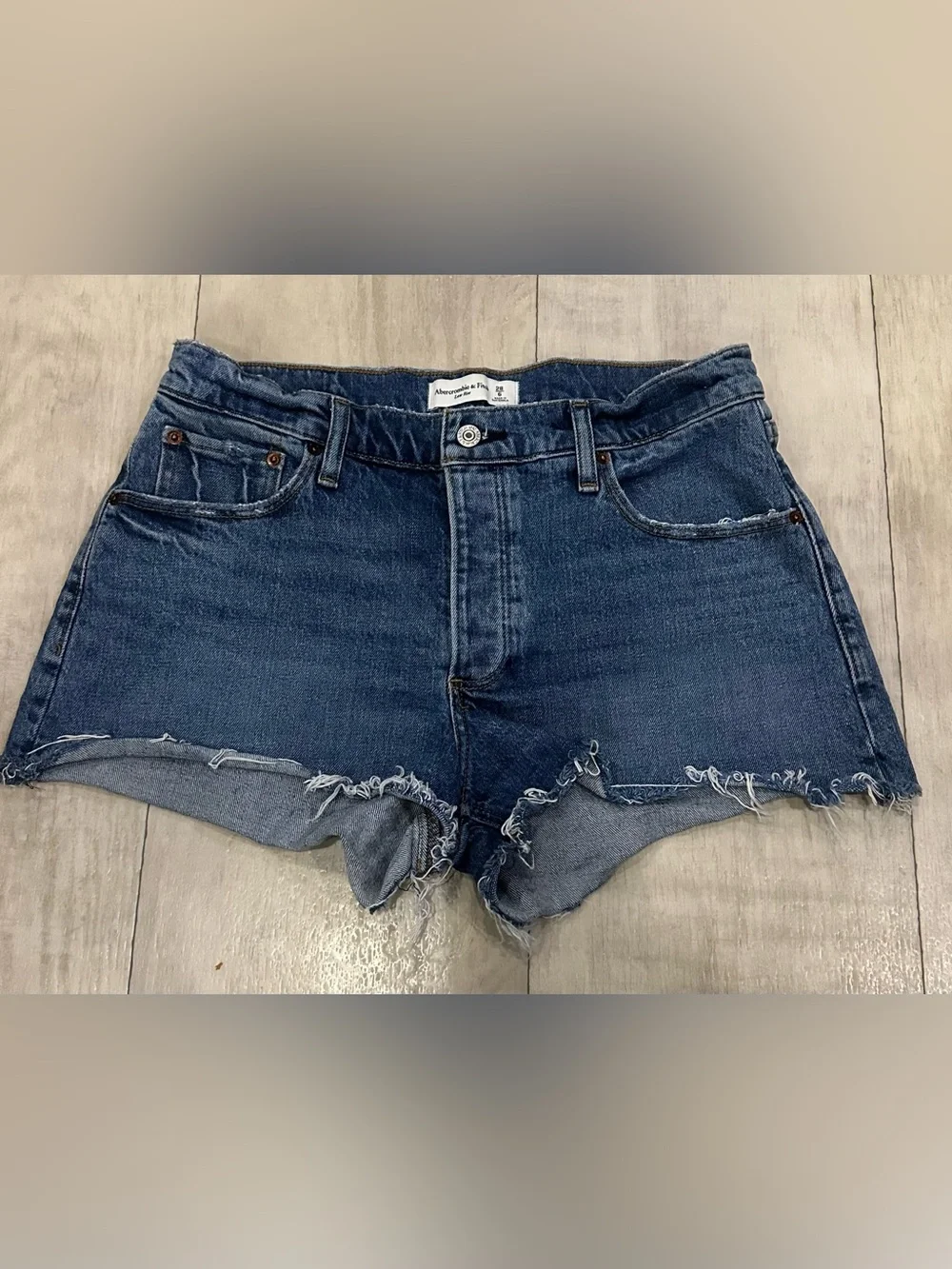 Abercrombie & Fitch Low Rise Denim Shorts